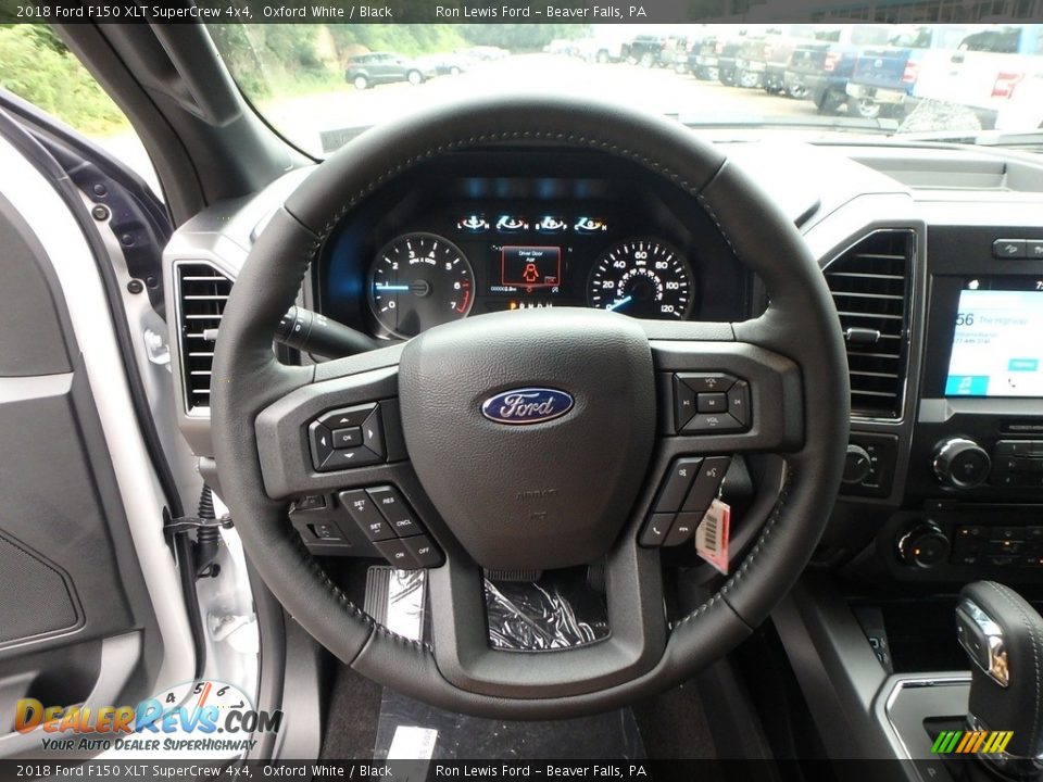 2018 Ford F150 XLT SuperCrew 4x4 Oxford White / Black Photo #16