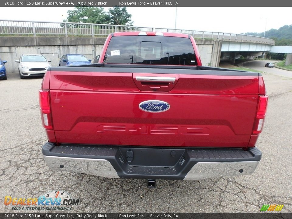 2018 Ford F150 Lariat SuperCrew 4x4 Ruby Red / Black Photo #3