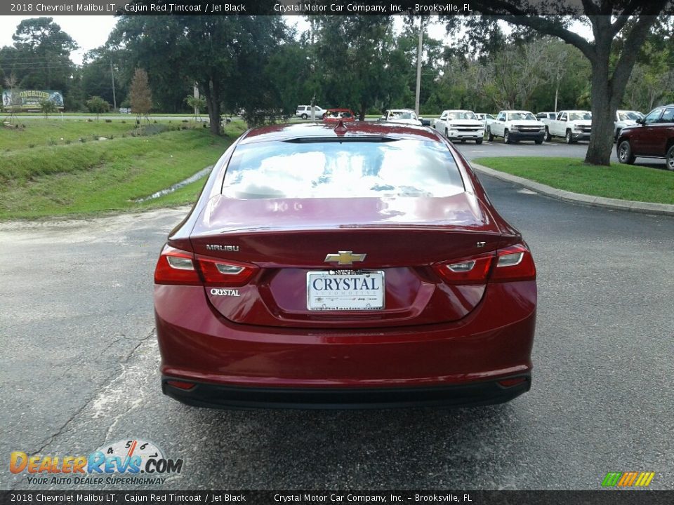 2018 Chevrolet Malibu LT Cajun Red Tintcoat / Jet Black Photo #4