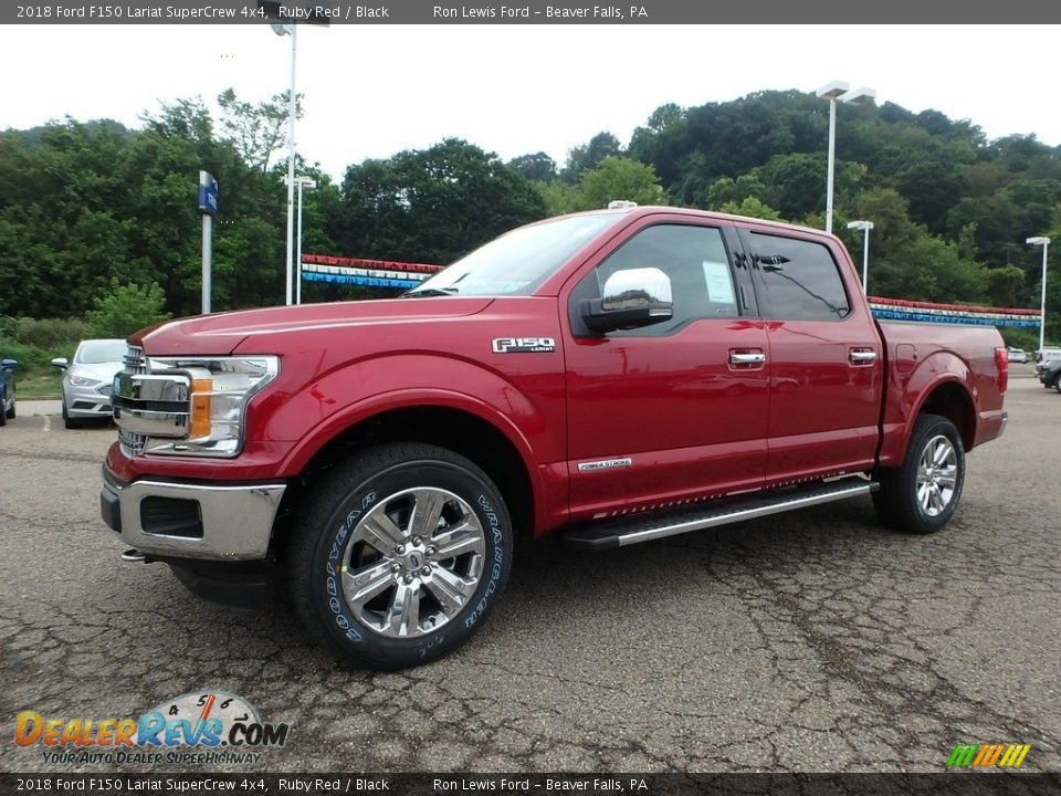 2018 Ford F150 Lariat SuperCrew 4x4 Ruby Red / Black Photo #6