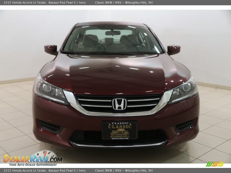 2015 Honda Accord LX Sedan Basque Red Pearl II / Ivory Photo #2