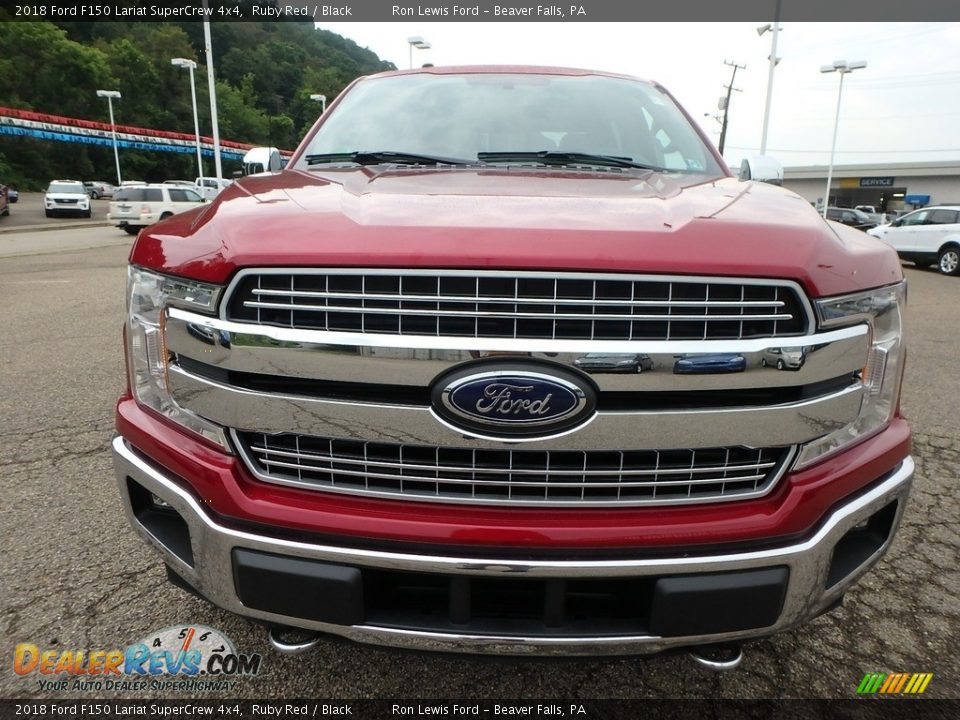 2018 Ford F150 Lariat SuperCrew 4x4 Ruby Red / Black Photo #7