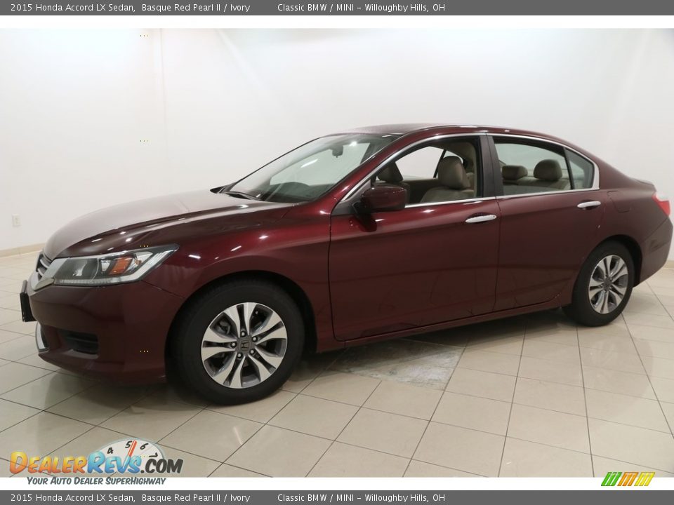 2015 Honda Accord LX Sedan Basque Red Pearl II / Ivory Photo #3