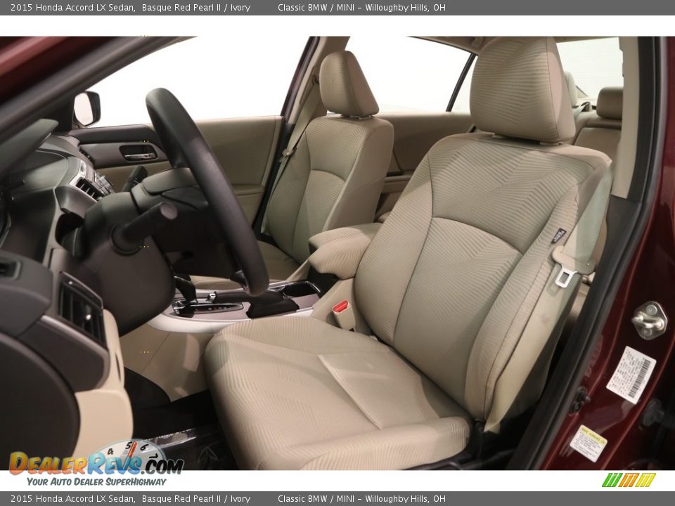 2015 Honda Accord LX Sedan Basque Red Pearl II / Ivory Photo #6