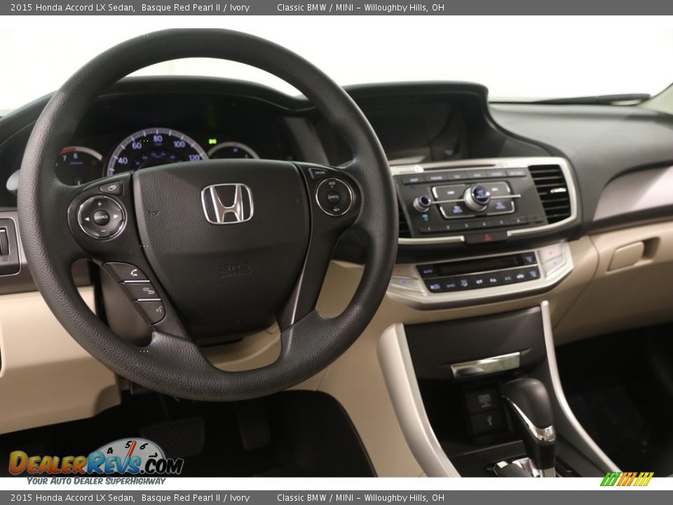 2015 Honda Accord LX Sedan Basque Red Pearl II / Ivory Photo #7