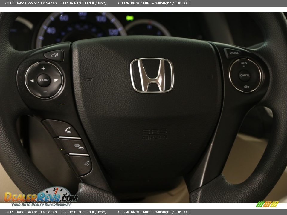 2015 Honda Accord LX Sedan Basque Red Pearl II / Ivory Photo #8