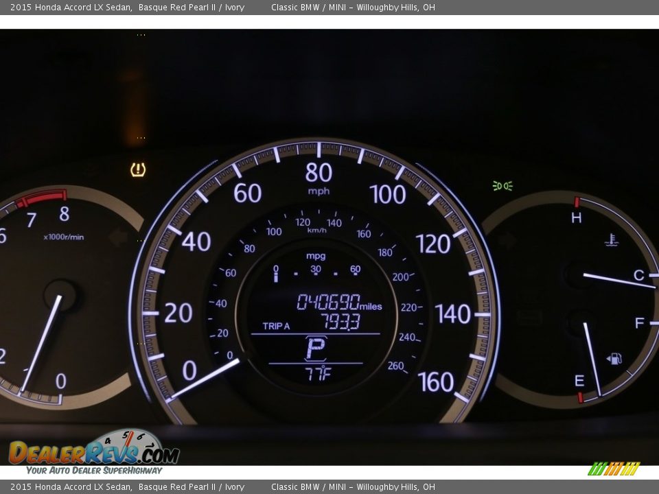 2015 Honda Accord LX Sedan Basque Red Pearl II / Ivory Photo #9