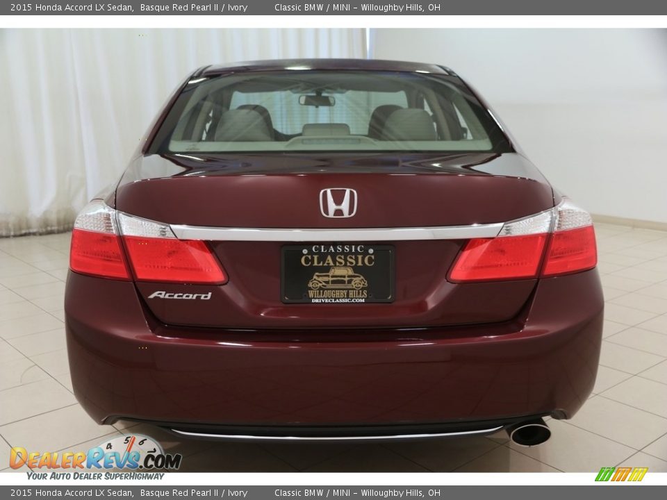 2015 Honda Accord LX Sedan Basque Red Pearl II / Ivory Photo #25