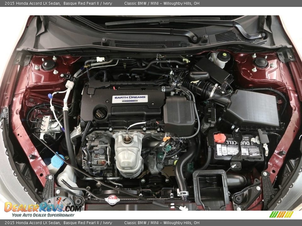 2015 Honda Accord LX Sedan Basque Red Pearl II / Ivory Photo #26