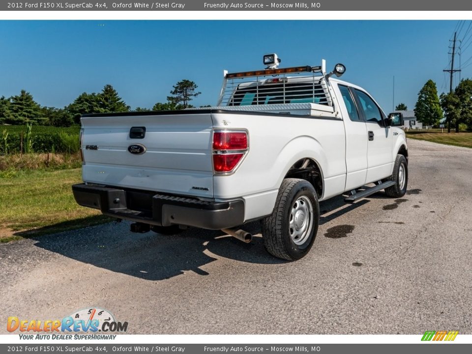2012 Ford F150 XL SuperCab 4x4 Oxford White / Steel Gray Photo #4