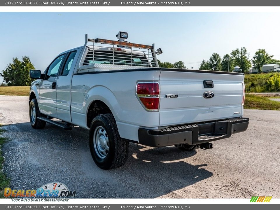 2012 Ford F150 XL SuperCab 4x4 Oxford White / Steel Gray Photo #6