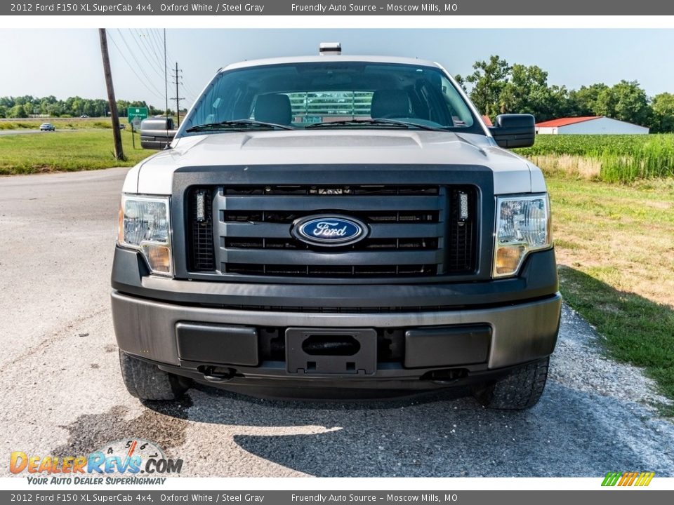 2012 Ford F150 XL SuperCab 4x4 Oxford White / Steel Gray Photo #9