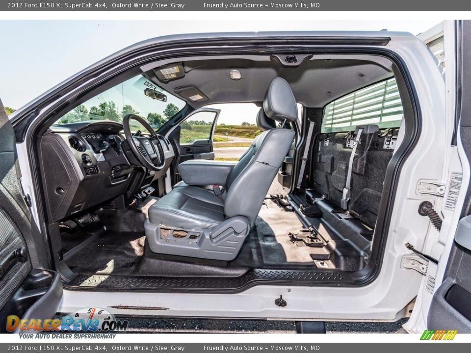 2012 Ford F150 XL SuperCab 4x4 Oxford White / Steel Gray Photo #20