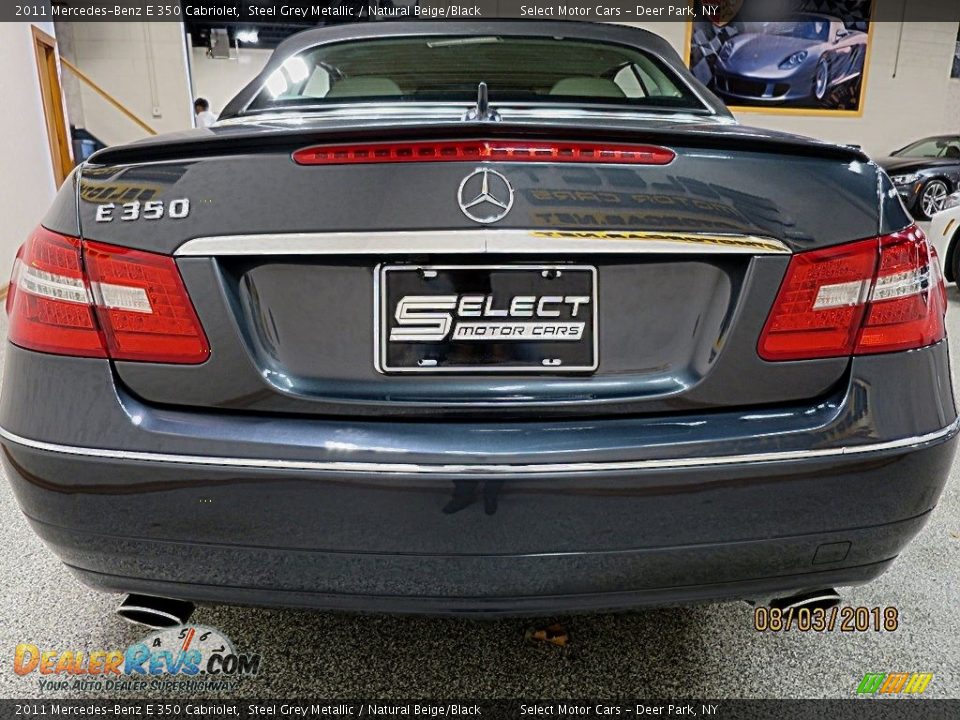 2011 Mercedes-Benz E 350 Cabriolet Steel Grey Metallic / Natural Beige/Black Photo #5