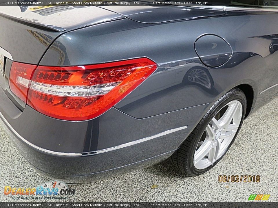 2011 Mercedes-Benz E 350 Cabriolet Steel Grey Metallic / Natural Beige/Black Photo #7