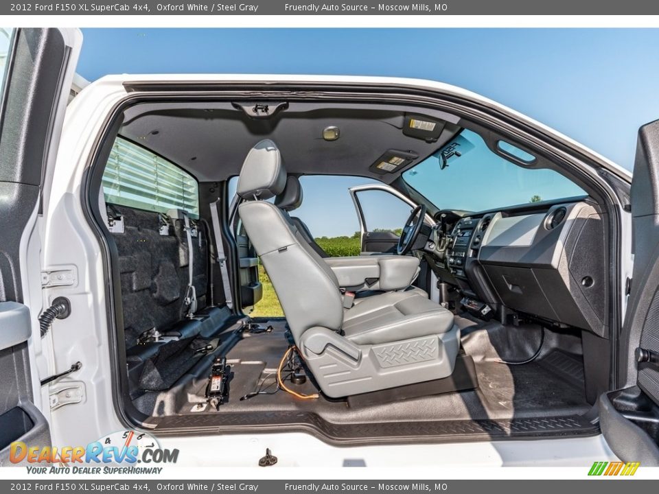 2012 Ford F150 XL SuperCab 4x4 Oxford White / Steel Gray Photo #25
