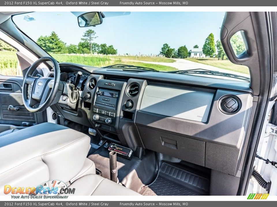 2012 Ford F150 XL SuperCab 4x4 Oxford White / Steel Gray Photo #26