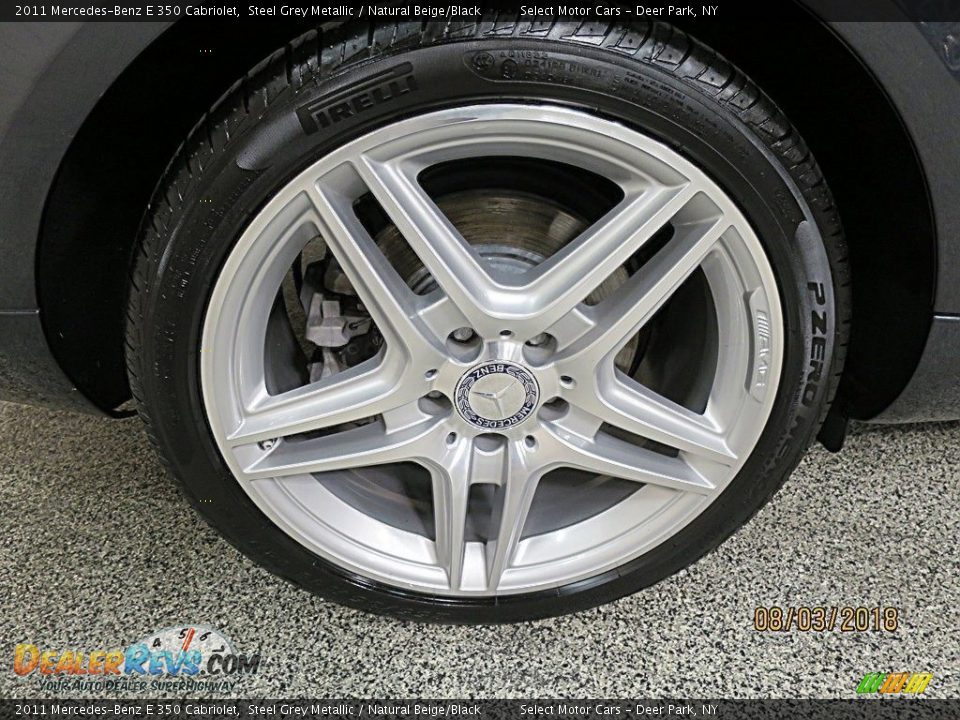 2011 Mercedes-Benz E 350 Cabriolet Steel Grey Metallic / Natural Beige/Black Photo #14