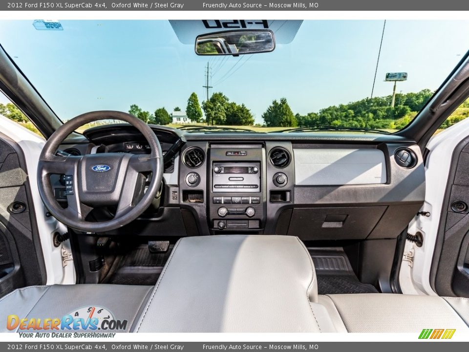 2012 Ford F150 XL SuperCab 4x4 Oxford White / Steel Gray Photo #29