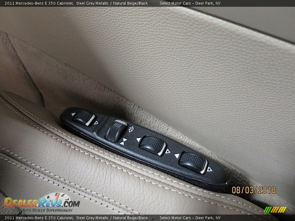 2011 Mercedes-Benz E 350 Cabriolet Steel Grey Metallic / Natural Beige/Black Photo #23