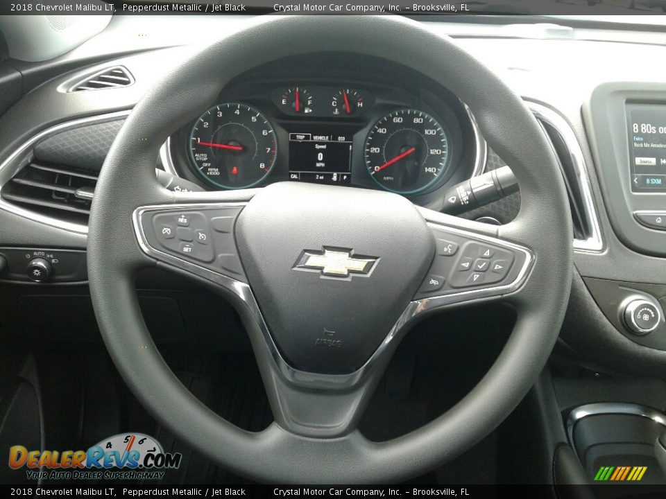 2018 Chevrolet Malibu LT Pepperdust Metallic / Jet Black Photo #14