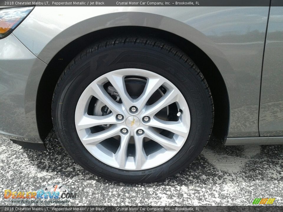 2018 Chevrolet Malibu LT Pepperdust Metallic / Jet Black Photo #20