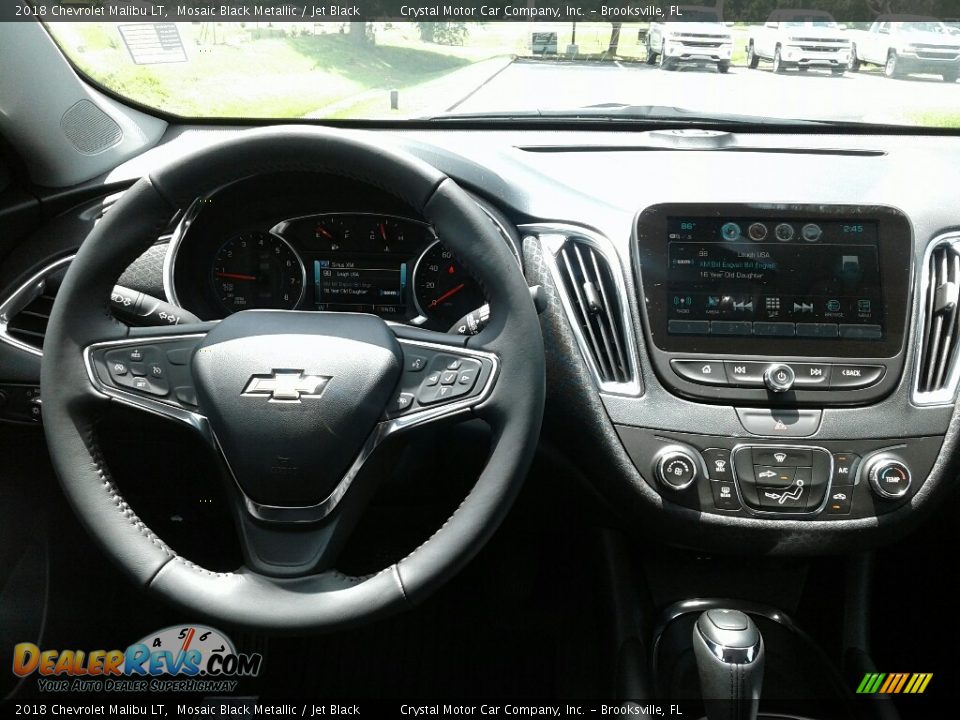 2018 Chevrolet Malibu LT Mosaic Black Metallic / Jet Black Photo #13