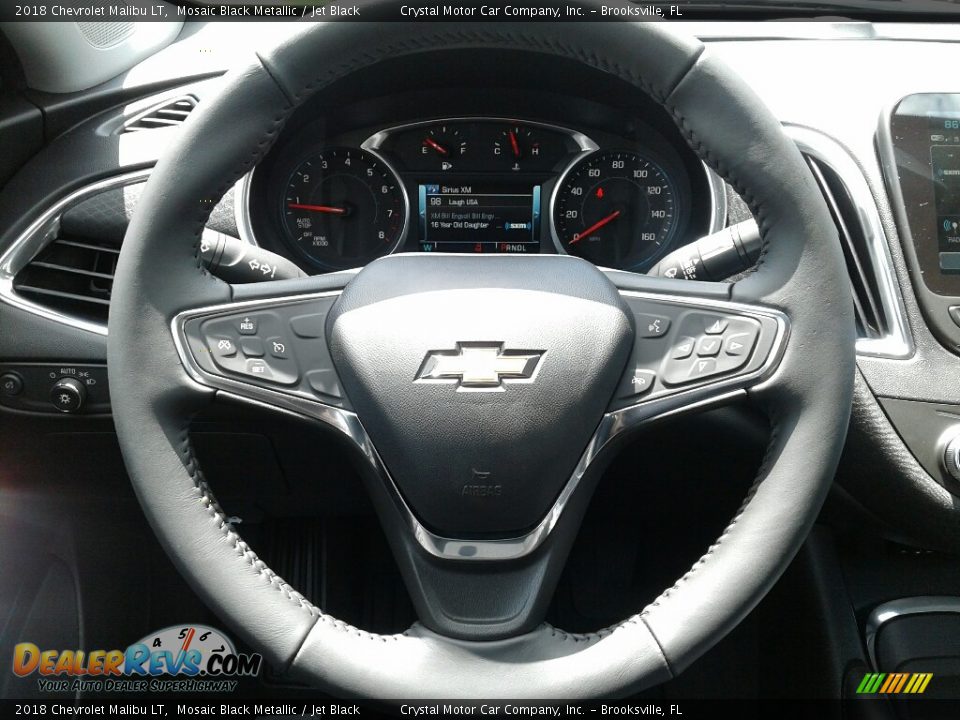 2018 Chevrolet Malibu LT Mosaic Black Metallic / Jet Black Photo #14