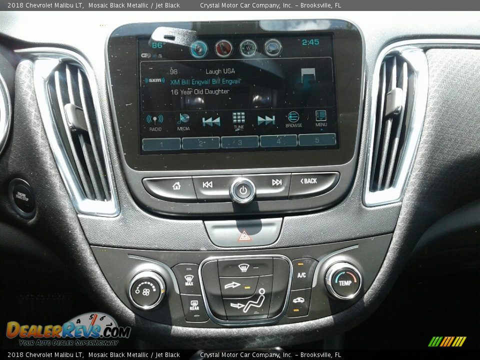 2018 Chevrolet Malibu LT Mosaic Black Metallic / Jet Black Photo #15