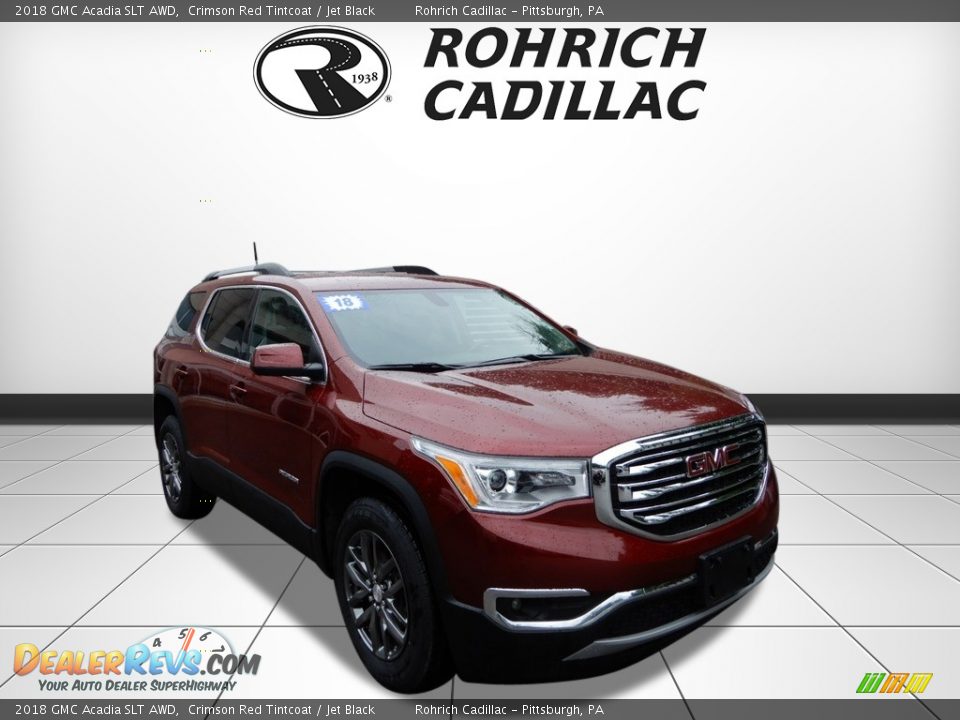 2018 GMC Acadia SLT AWD Crimson Red Tintcoat / Jet Black Photo #7