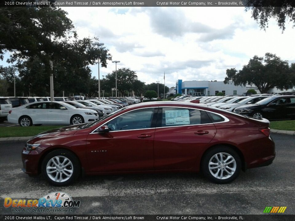 2018 Chevrolet Malibu LT Cajun Red Tintcoat / Dark Atmosphere/Loft Brown Photo #2