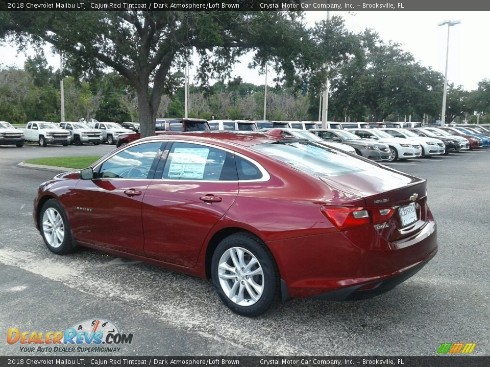 2018 Chevrolet Malibu LT Cajun Red Tintcoat / Dark Atmosphere/Loft Brown Photo #3