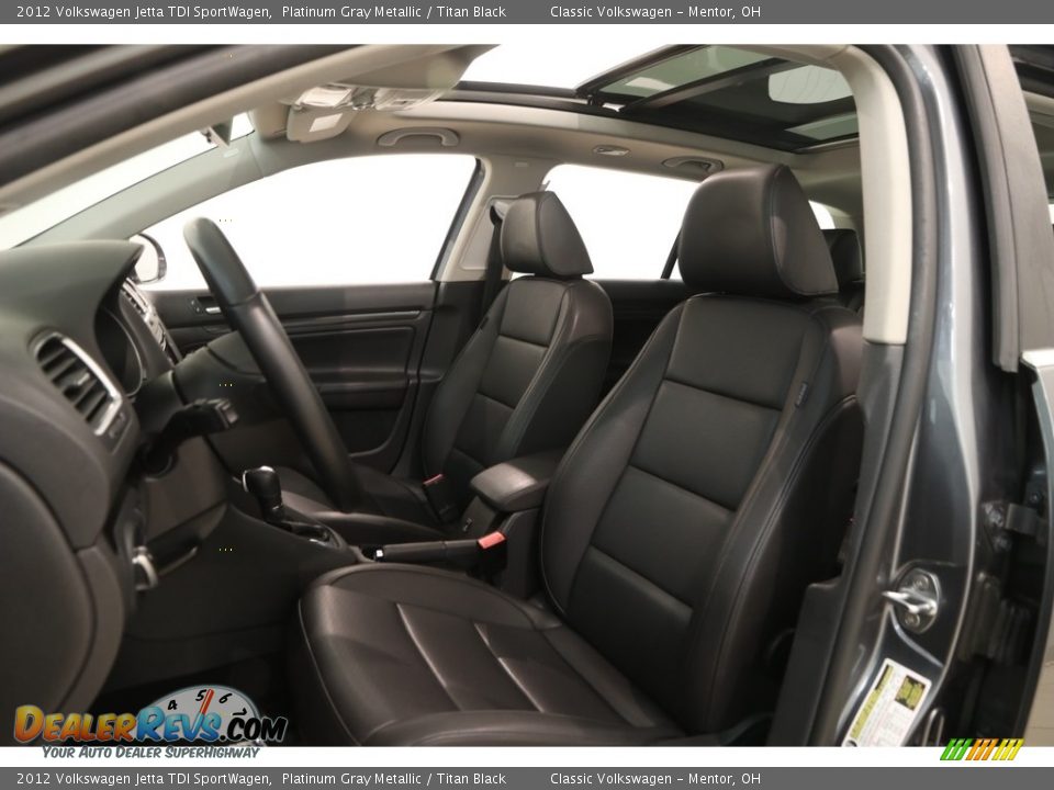 2012 Volkswagen Jetta TDI SportWagen Platinum Gray Metallic / Titan Black Photo #5