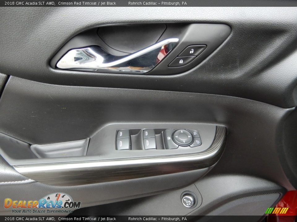 2018 GMC Acadia SLT AWD Crimson Red Tintcoat / Jet Black Photo #17