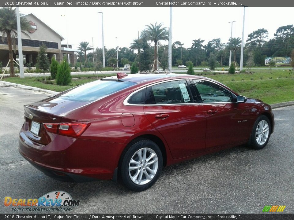 2018 Chevrolet Malibu LT Cajun Red Tintcoat / Dark Atmosphere/Loft Brown Photo #5