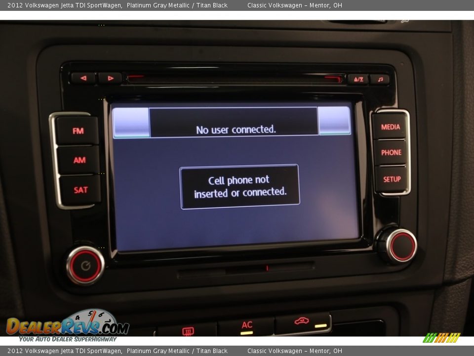 2012 Volkswagen Jetta TDI SportWagen Platinum Gray Metallic / Titan Black Photo #11