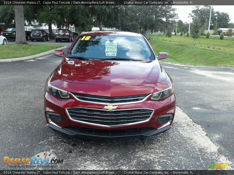 2018 Chevrolet Malibu LT Cajun Red Tintcoat / Dark Atmosphere/Loft Brown Photo #8