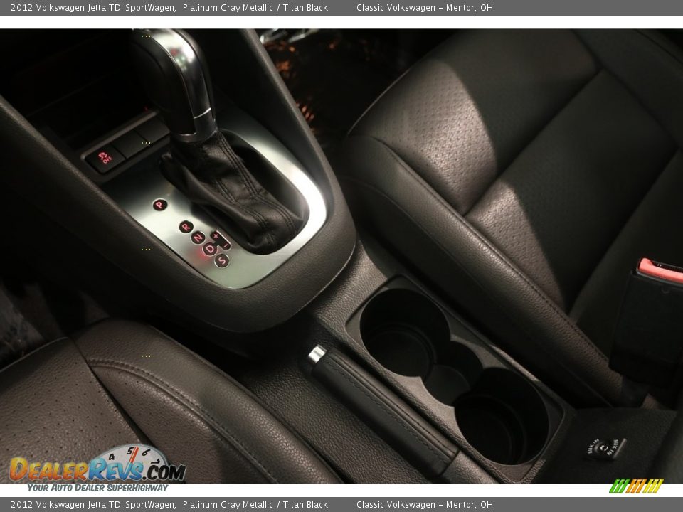 2012 Volkswagen Jetta TDI SportWagen Platinum Gray Metallic / Titan Black Photo #12