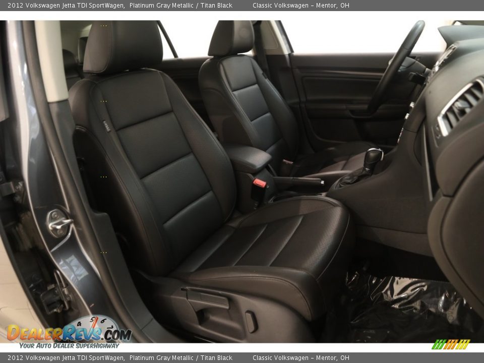2012 Volkswagen Jetta TDI SportWagen Platinum Gray Metallic / Titan Black Photo #14