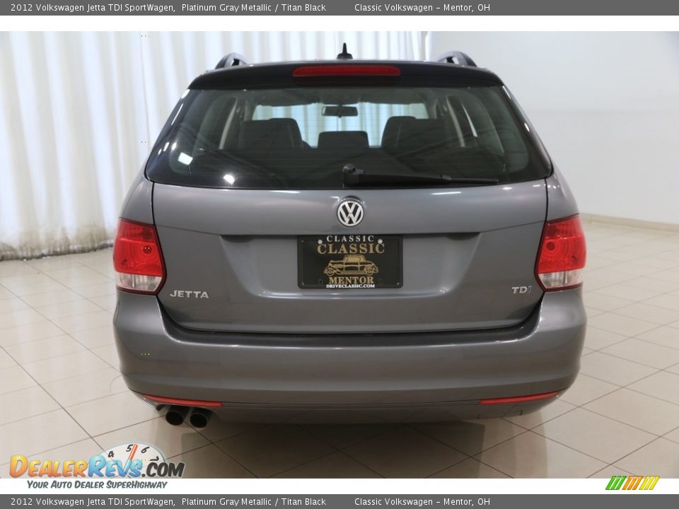 2012 Volkswagen Jetta TDI SportWagen Platinum Gray Metallic / Titan Black Photo #18
