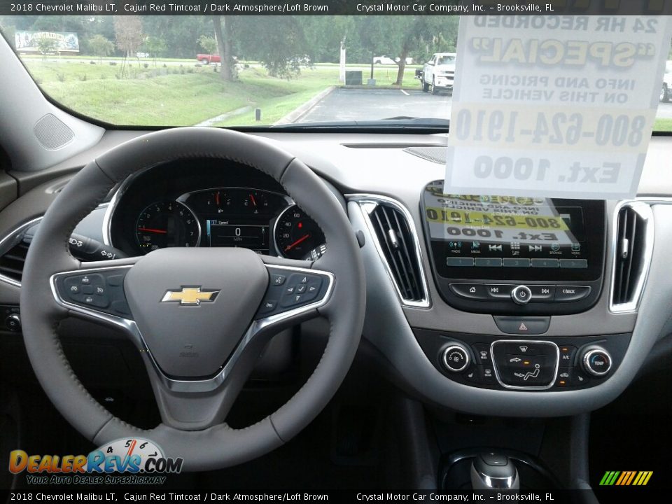 2018 Chevrolet Malibu LT Cajun Red Tintcoat / Dark Atmosphere/Loft Brown Photo #13