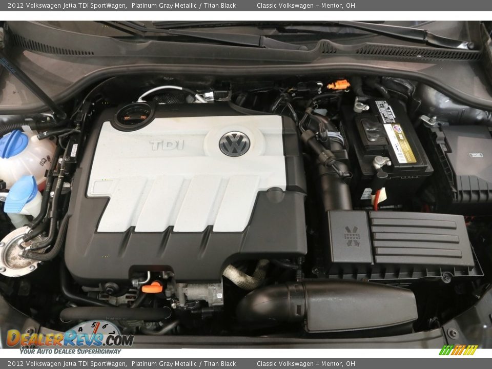 2012 Volkswagen Jetta TDI SportWagen Platinum Gray Metallic / Titan Black Photo #19