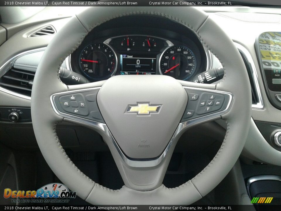 2018 Chevrolet Malibu LT Cajun Red Tintcoat / Dark Atmosphere/Loft Brown Photo #14