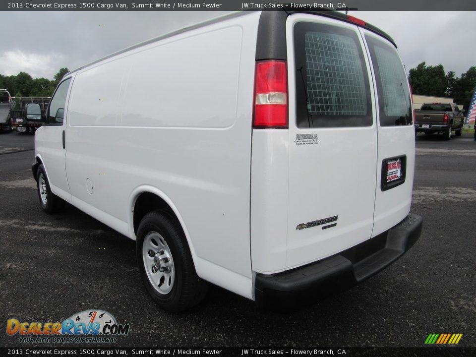 2013 Chevrolet Express 1500 Cargo Van Summit White / Medium Pewter Photo #7