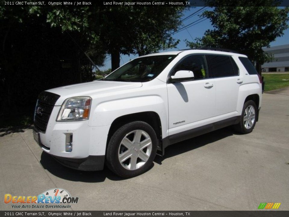 2011 GMC Terrain SLT Olympic White / Jet Black Photo #8
