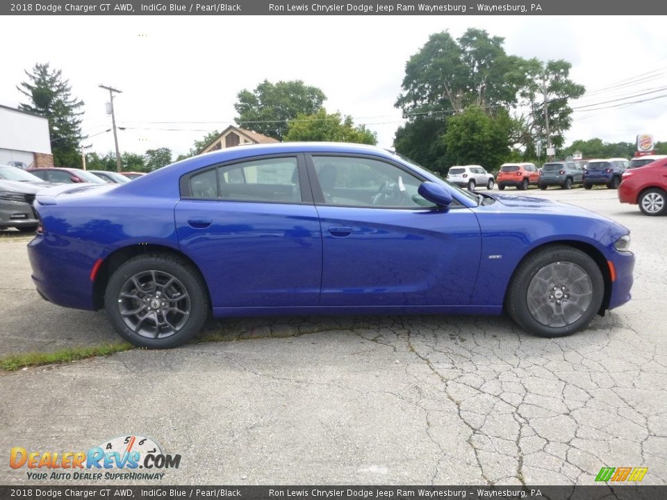 2018 Dodge Charger GT AWD IndiGo Blue / Pearl/Black Photo #6