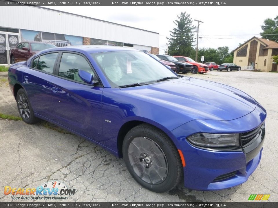 2018 Dodge Charger GT AWD IndiGo Blue / Pearl/Black Photo #7