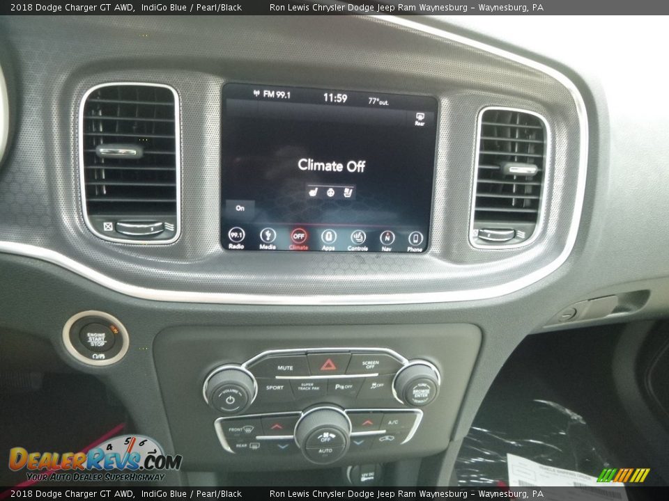 2018 Dodge Charger GT AWD IndiGo Blue / Pearl/Black Photo #16