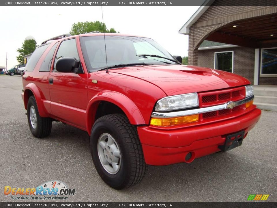 2000 Chevrolet Blazer ZR2 4x4 Victory Red / Graphite Gray Photo #2