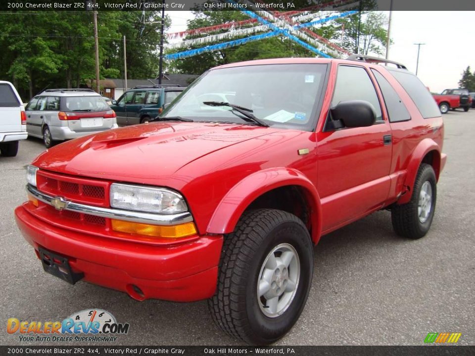 2000 Chevrolet Blazer ZR2 4x4 Victory Red / Graphite Gray Photo #6